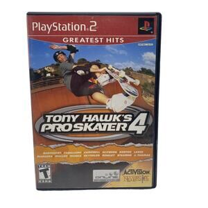 Tony Hawk's Pro Skater 4 Greatest Hits PlayStation 2 Tested Used
